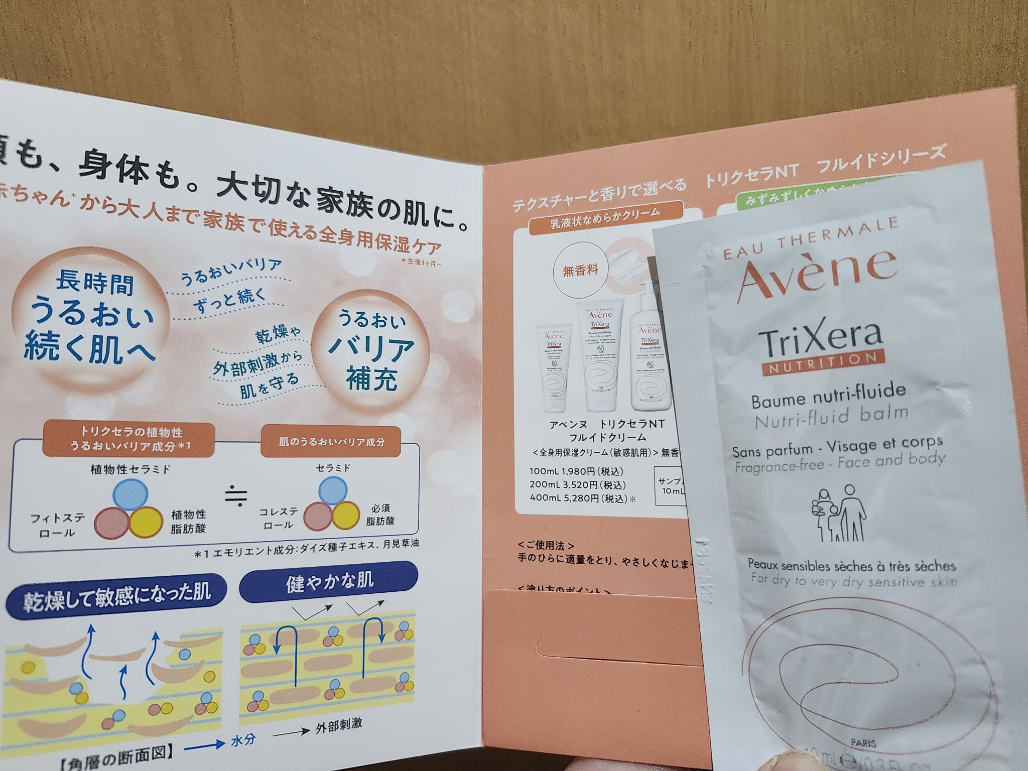 トリクセラNT フルイドクリーム/アベンヌ/ボディクリームを使ったクチコミ（1枚目）