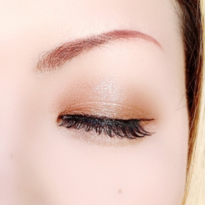 ジューシーピュアアイズ 13 シャンパンベージュ/キャンメイク/アイシャドウパレットを使ったクチコミ（3枚目）