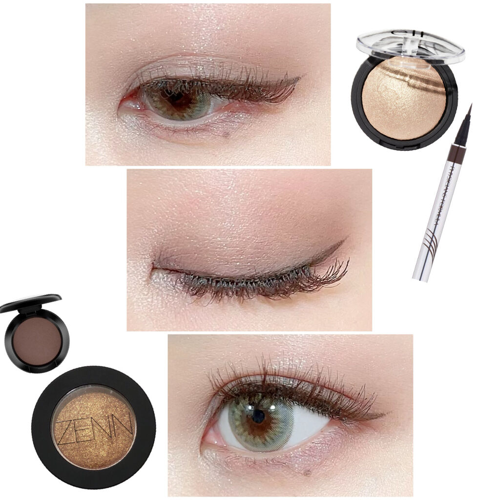 シングル アイシャドウ Z501 TIPSY/ZENN.th/単色アイシャドウを使ったクチコミ（1枚目）