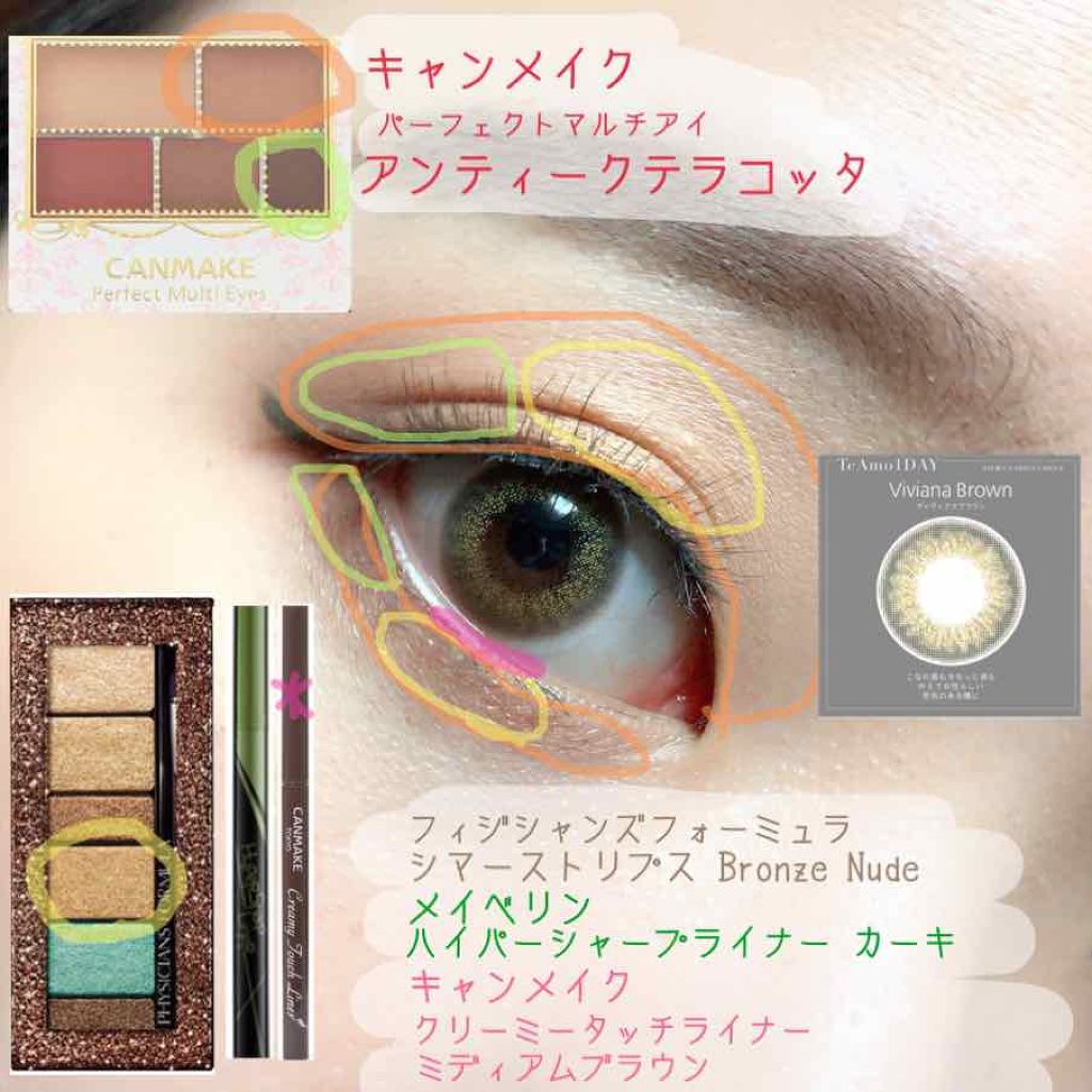 シマーストリプスアイシャドウ＆ライナー/PHYSICIANS FORMULA/アイシャドウパレットを使ったクチコミ（3枚目）