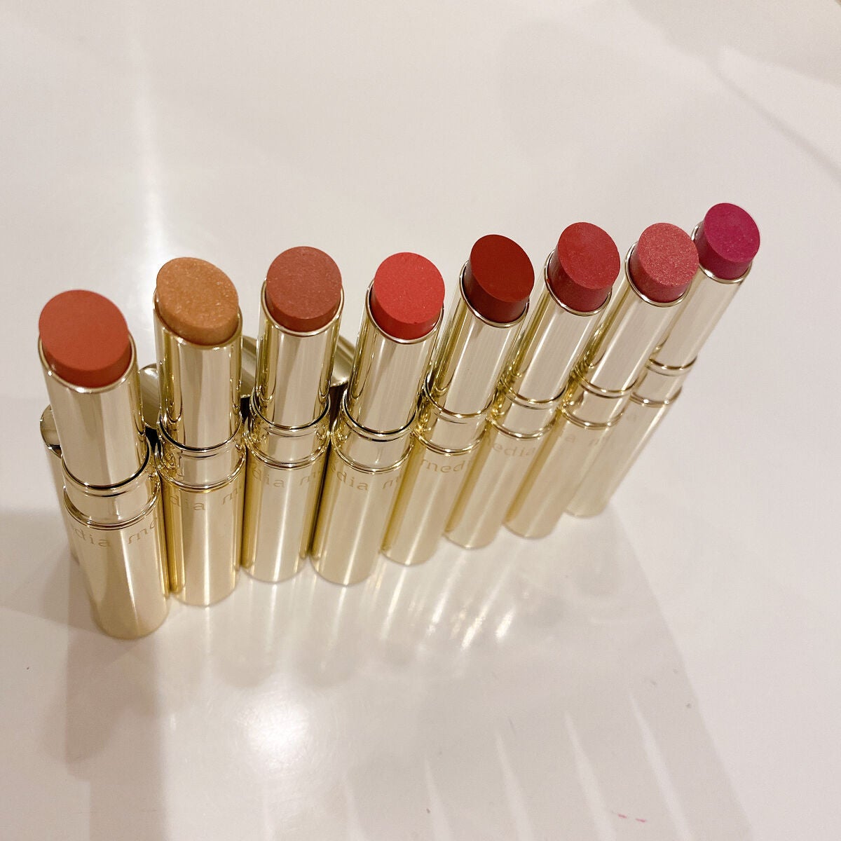 シャイニーエッセンスリップA/media/口紅を使ったクチコミ(3枚目)