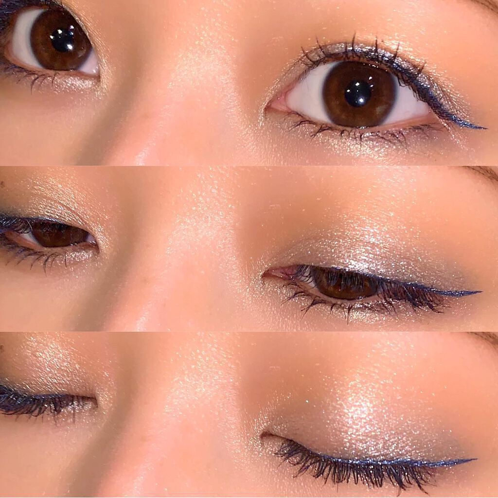 マッドアイ コントラスト デュオシャドウ アイシーグレー＆ダズリングシルバー/GUERLAIN/スティックアイシャドウを使ったクチコミ（2枚目）