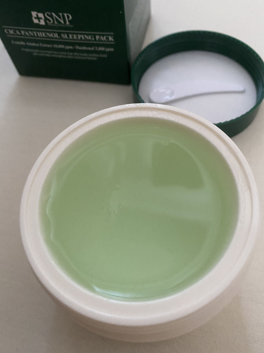 シカパンテノールスリーピングパック/SNP/フェイスクリームを使ったクチコミ（2枚目）