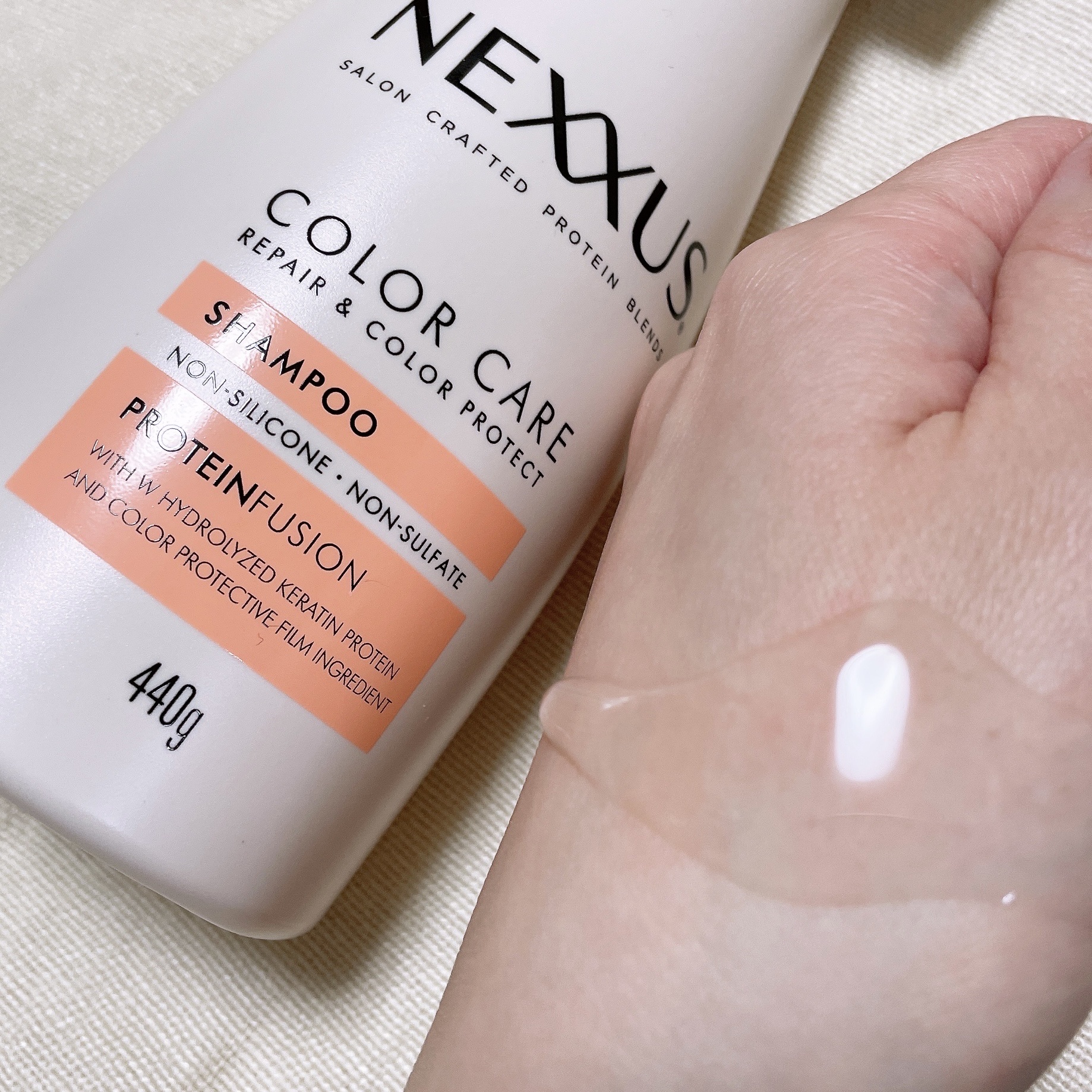 ネクサス リペア＆カラープロテクト シャンプー／トリートメント/NEXXUS(ネクサス)/市販シャンプーを使ったクチコミ（2枚目）