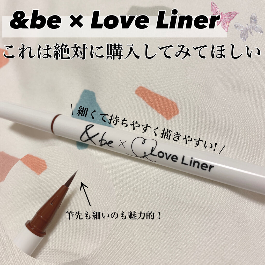 リキッドアイライナー/＆be/リキッドアイライナーを使ったクチコミ（1枚目）