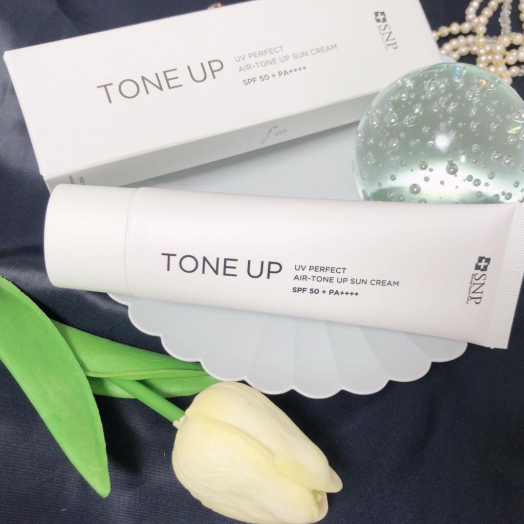 UVパーフェクトエアトーンアップサンクリーム/SNP/日焼け止めクリームを使ったクチコミ(1枚目)