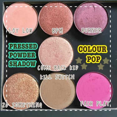 Pressed Powder Shadow /ColourPop/パウダーアイシャドウを使ったクチコミ（1枚目）