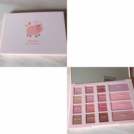 ROSY PIGGY PALATTE/innisfree/アイシャドウパレットを使ったクチコミ(4枚目)