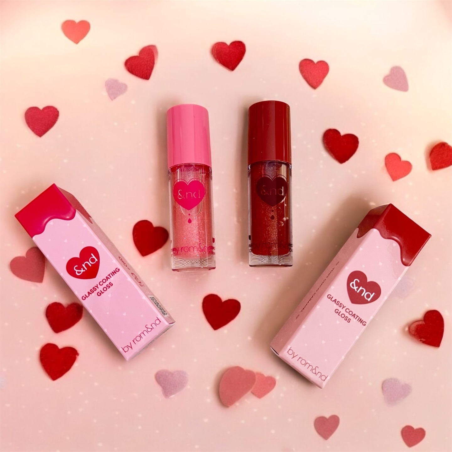 グラッシーコーティンググロス/&nd by rom&nd/リップグロスを使ったクチコミ（1枚目）
