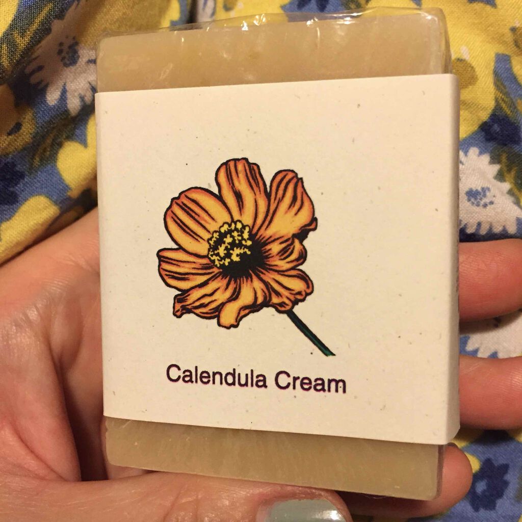 J&Dハンドメイドソープ カレンデュラクリーム/生活の木/洗顔石鹸を使ったクチコミ(1枚目)