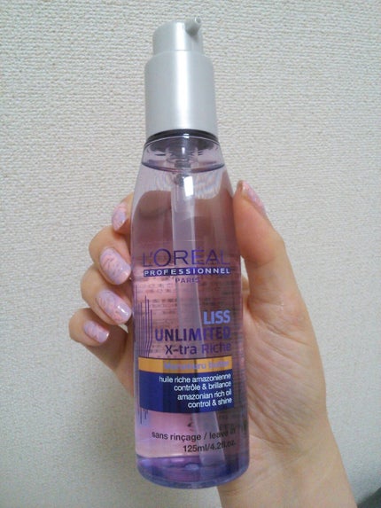 ロレアル パリ リスアンリミテッド オイルパーフェクターのクチコミ「#おうちヘアメンテ
オイルのわりにさらっとしてべたつかないのでいいです
ロレアル パリ リスア.....」(1枚目)