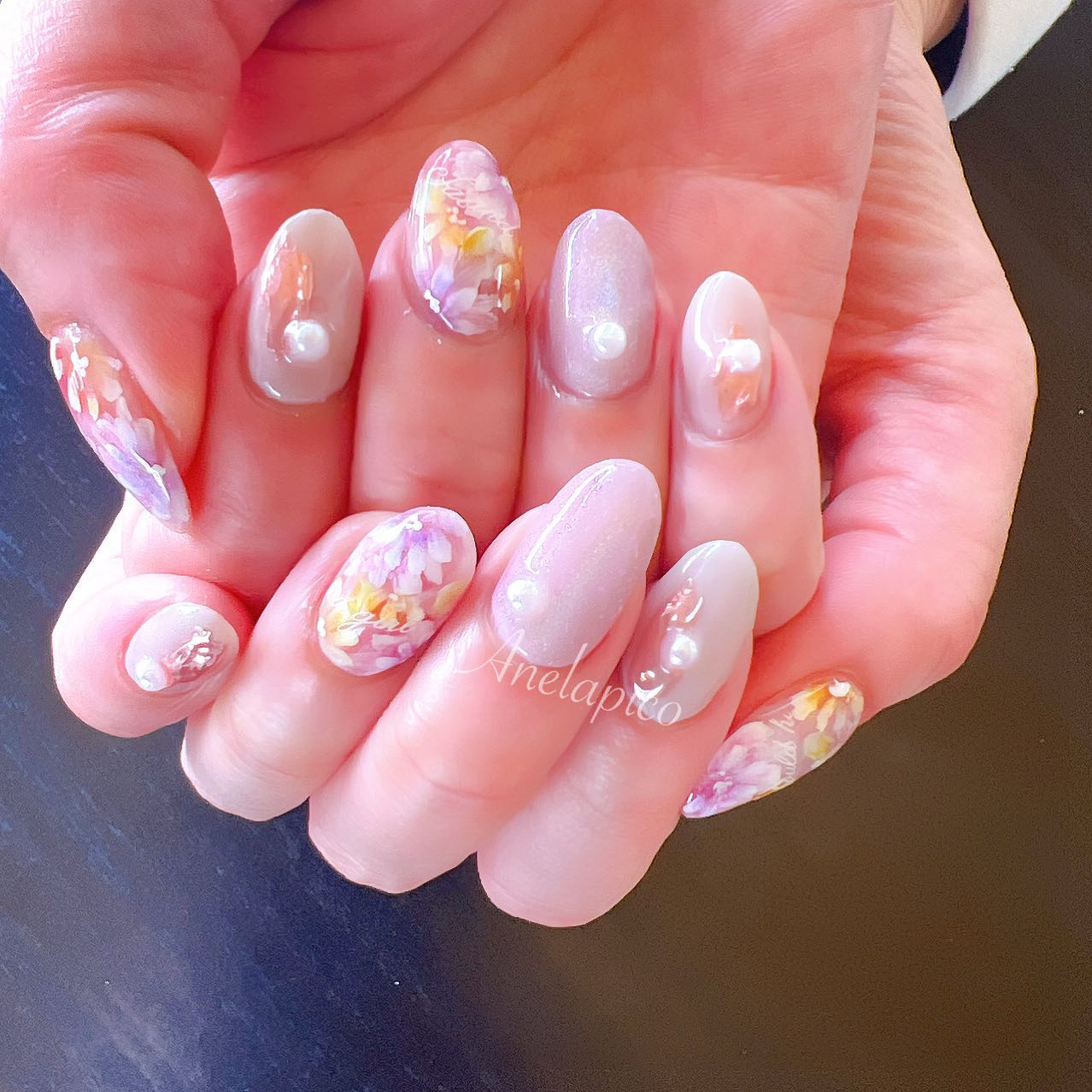 #ネイル,#純国産ジェルネイル,#ジェルネイル,#春ネイル,#桜ネイルのネイルデザイン