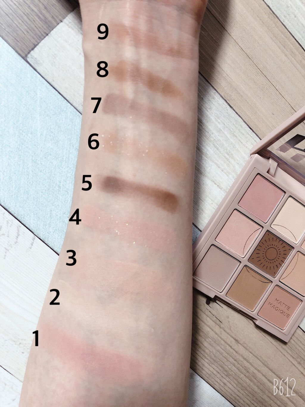 マイフェイブムードアイパレット 9カラー/HOLIKA HOLIKA/アイシャドウパレットを使ったクチコミ（3枚目）