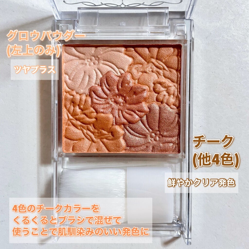 グロウフルールチークス/キャンメイク/パウダーチークを使ったクチコミ(3枚目)