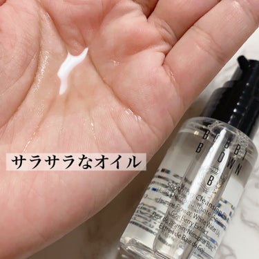 BOBBI BROWN スージング クレンジング オイルのクチコミ「✨BOBBI BROWNスージングクレンジングオイル✨

🙆‍♀️サラサラのテクスチャー
🙆‍.....」（2枚目）