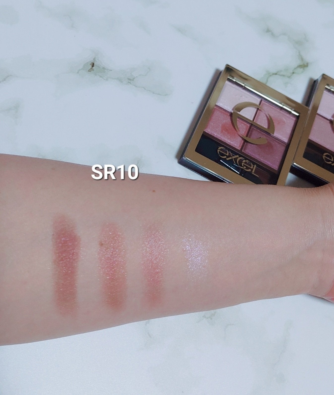 スキニーリッチシャドウ/excel/アイシャドウパレットを使ったクチコミ(5枚目)