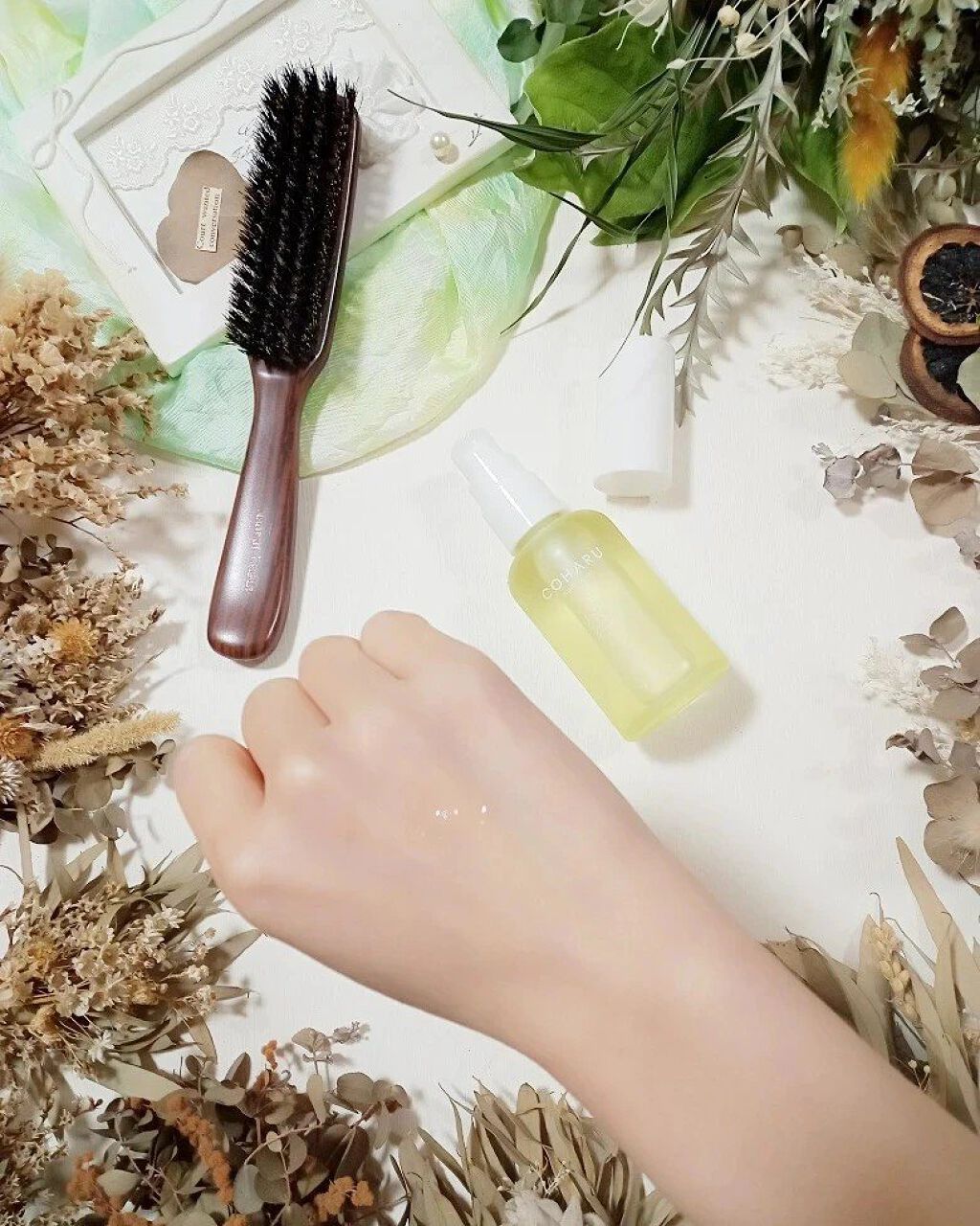 スタイリングオイル<タイト＆ウェット>/COHARU/ヘアオイルを使ったクチコミ（3枚目）