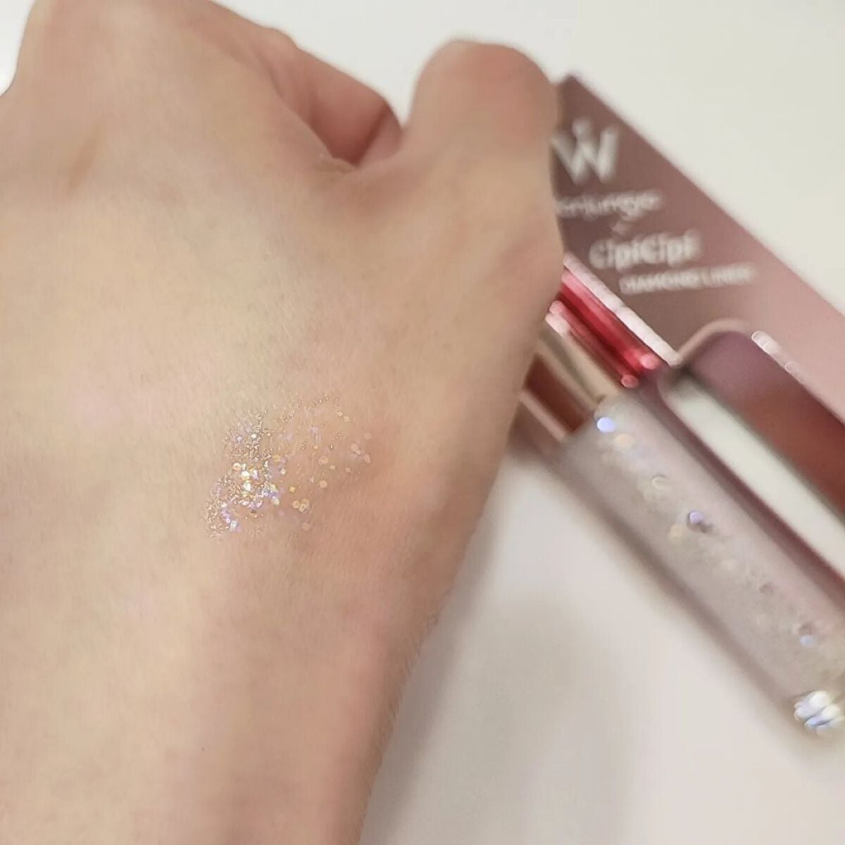 ウォンジョンヨ ダイヤモンドライナー/Wonjungyo/リキッドアイシャドウを使ったクチコミ(2枚目)