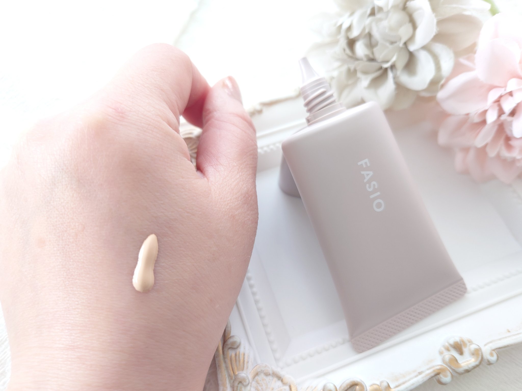 エアリーステイ BB ティント モイスト 02 ライトベージュ/FASIO/BBクリームを使ったクチコミ（3枚目）