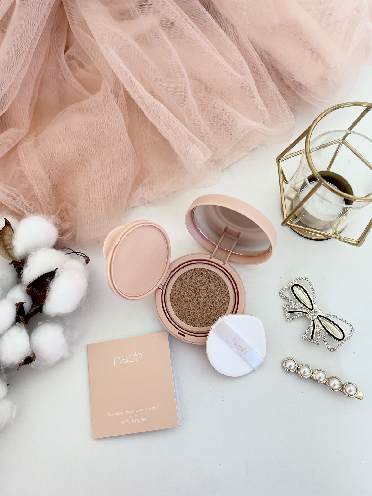 クラウド スキン グロー クッション XX01 ホンデ ピンクベージュ/HASH/クッションファンデーションを使ったクチコミ（1枚目）