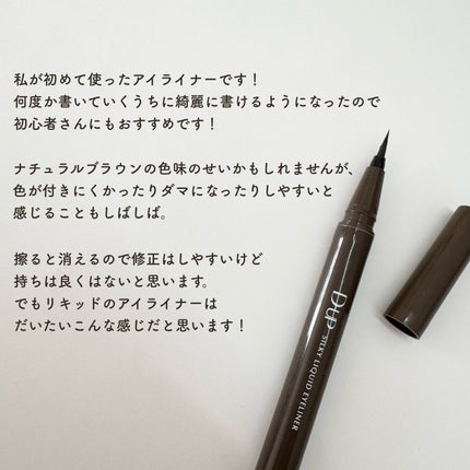 シルキーリキッドアイライナーWP/D-UP/リキッドアイライナーを使ったクチコミ(4枚目)