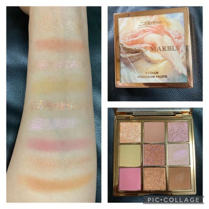 VenusMarble 9色アイシャドウパレット/Venus Marble/アイシャドウパレットを使ったクチコミ(4枚目)