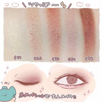 カラーブレンドアイズ/マリブビューティー/アイシャドウパレットを使ったクチコミ(4枚目)