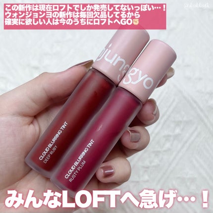 クラウドブラーリングティント/Wonjungyo/リップティントを使ったクチコミ(7枚目)