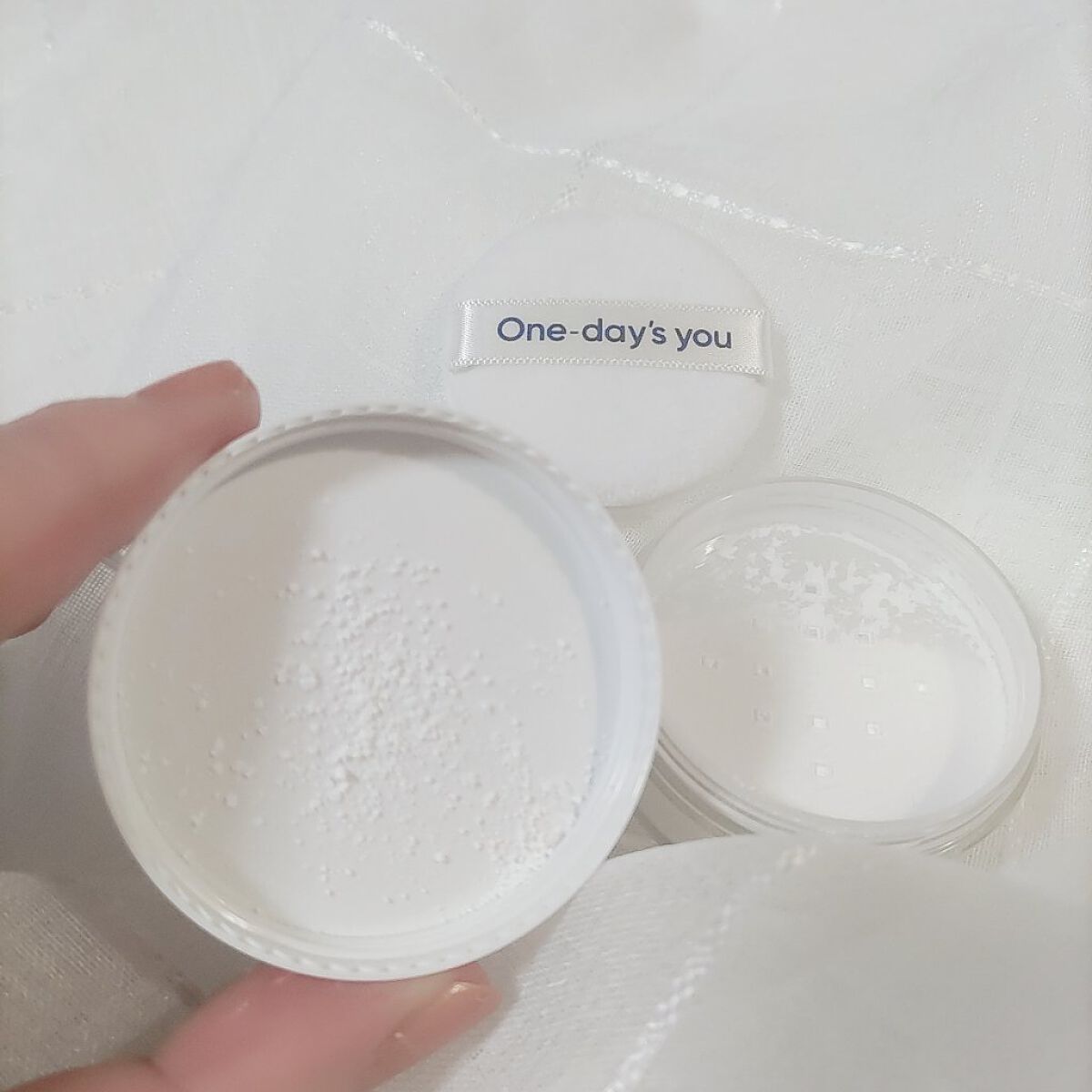 ポアセバムパウダー/One-day's you/ルースパウダーを使ったクチコミ（2枚目）
