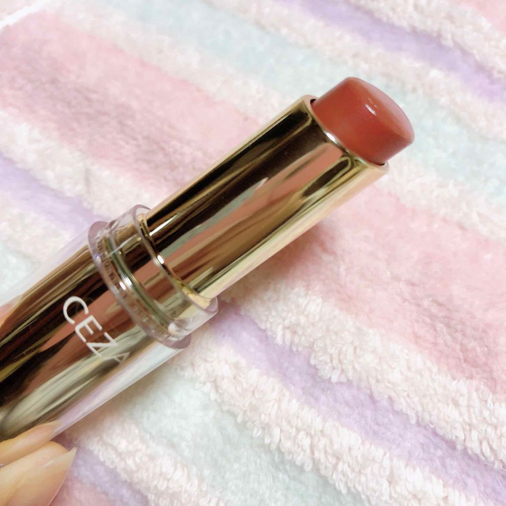 ラスティンググロスリップ/CEZANNE/口紅を使ったクチコミ（2枚目）