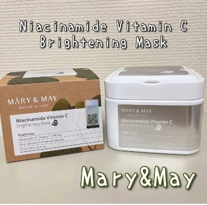 ナイアシンアミドビタミンC ブライトニングマスク/MARY&MAY/シートマスク・パックを使ったクチコミ(1枚目)
