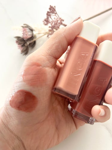 Water Glow Lip Tint 01 ベアピーチ（Bare Peach）/INGA/口紅を使ったクチコミ（3枚目）