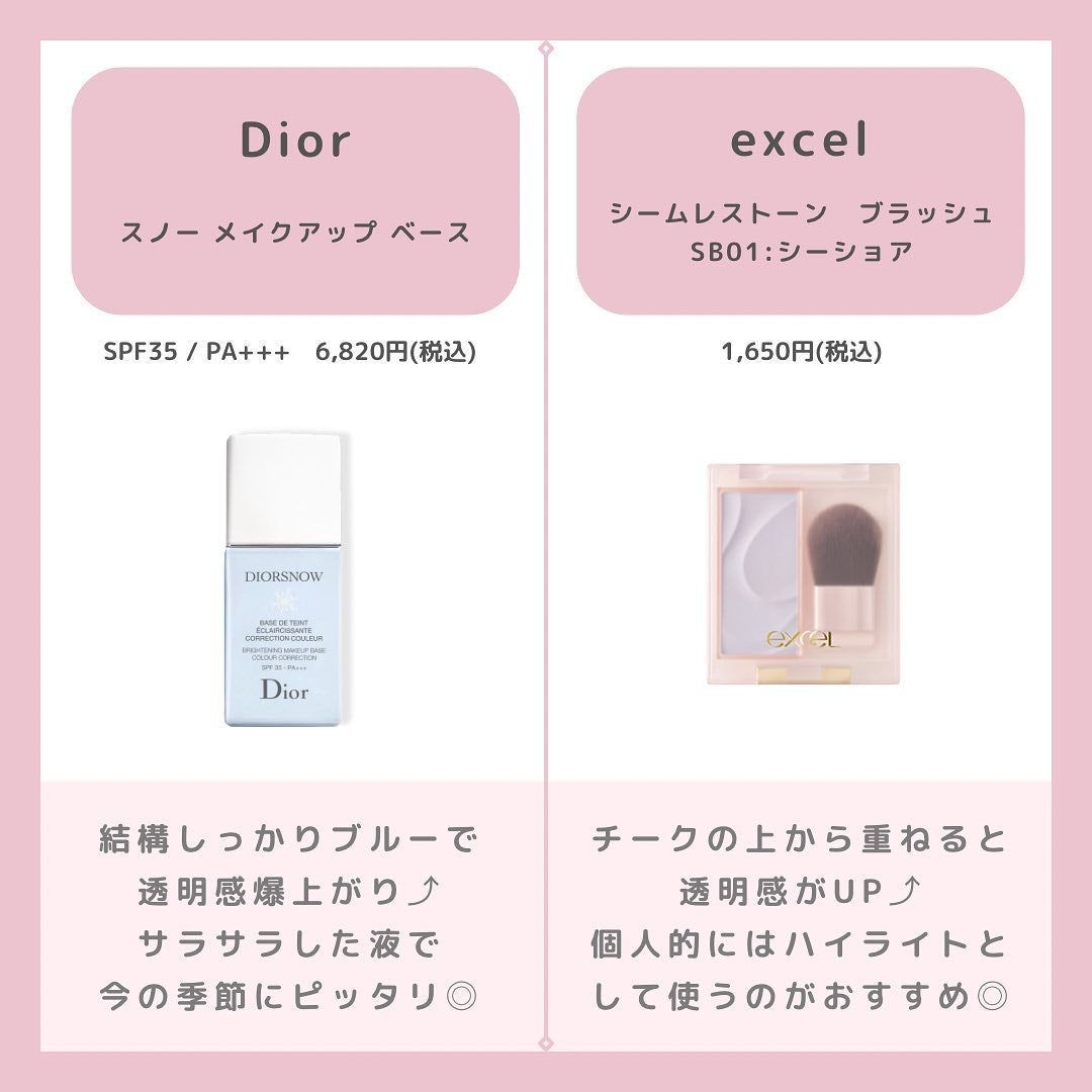 【旧】スノー メイクアップ ベース UV35 SPF35/PA+++/Dior/化粧下地を使ったクチコミ(2枚目)