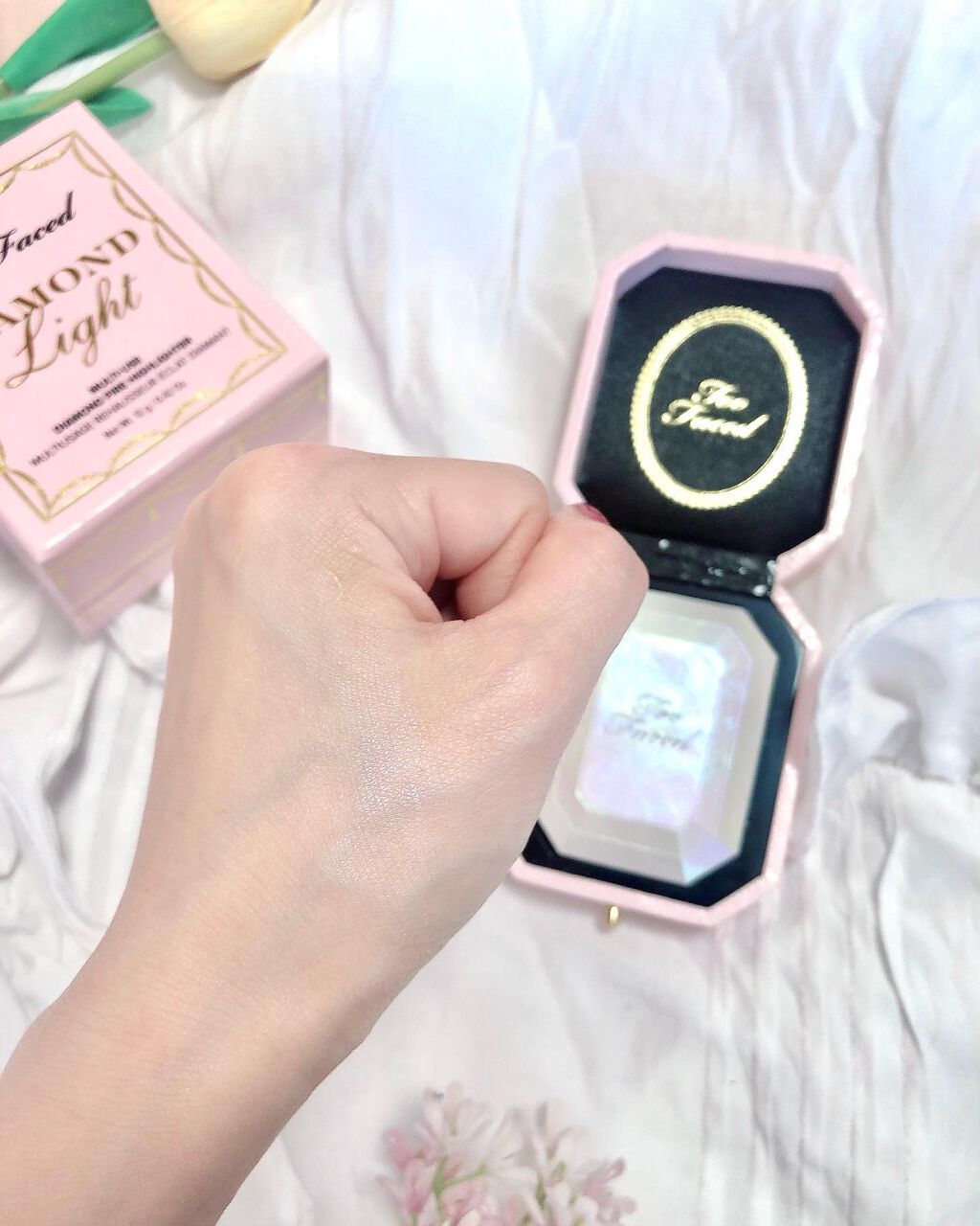 ダイヤモンドライト マルチユース ハイライター/Too Faced/パウダーハイライトを使ったクチコミ(4枚目)