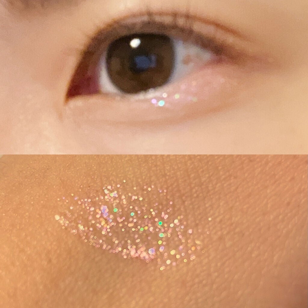 リキッド グリッター シャドウ/rom&nd/グリッターを使ったクチコミ(3枚目)