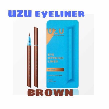 色の種類が多くて可愛い　UZUのeyelinerの紹介✨

✔️brown
これを日常使いしてます！
発色も濃すぎず薄すぎずですごく好きです！
3本目くらいのリピしてます🥰

…ただ、一月になることがあ