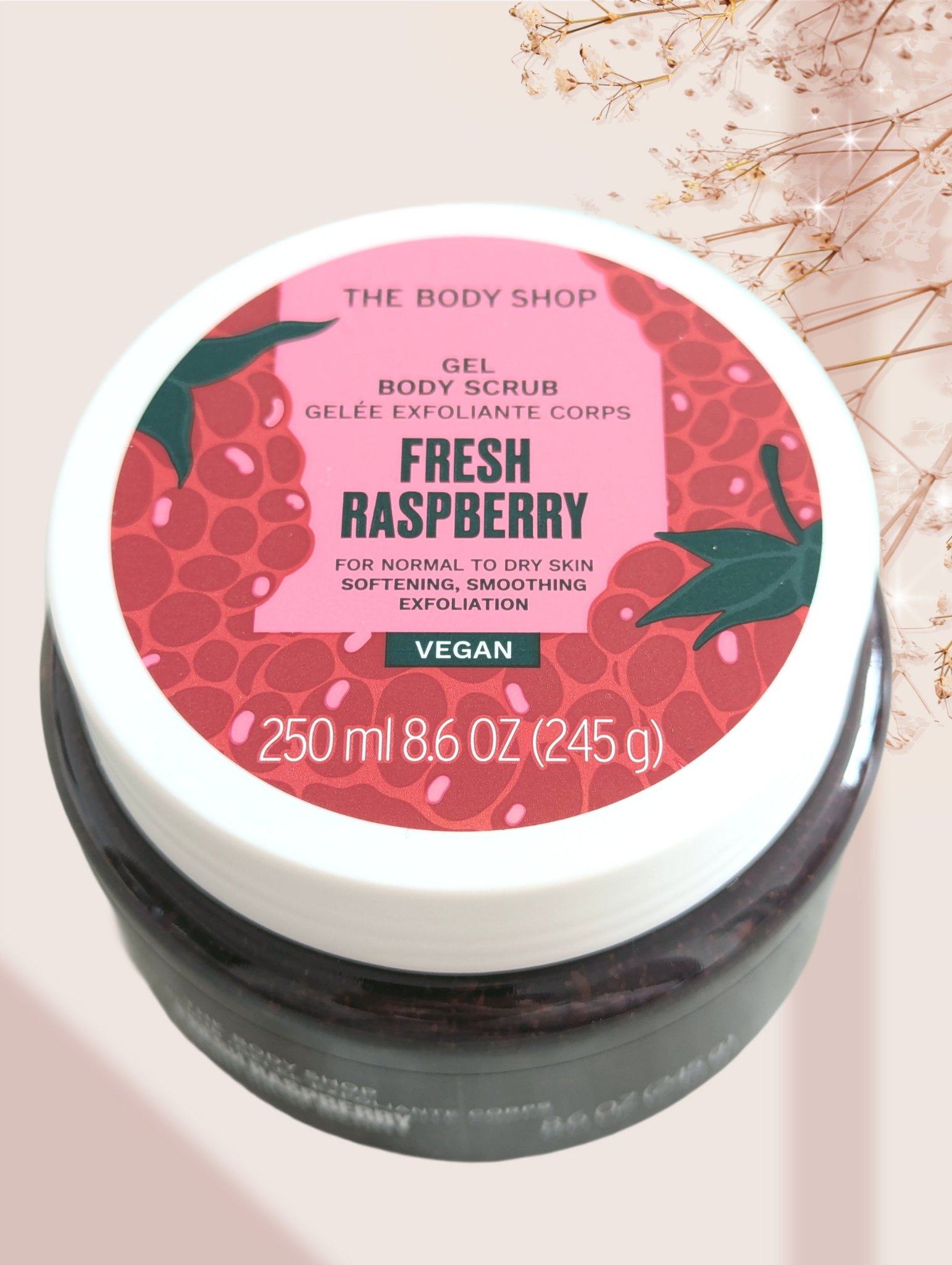 ボディスクラブ フレッシュラズベリー/THE BODY SHOP/ボディスクラブを使ったクチコミ（1枚目）