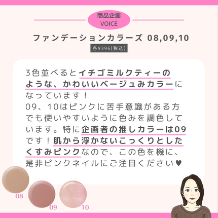 ファンデーションカラーズ/キャンメイク/マニキュアを使ったクチコミ(4枚目)