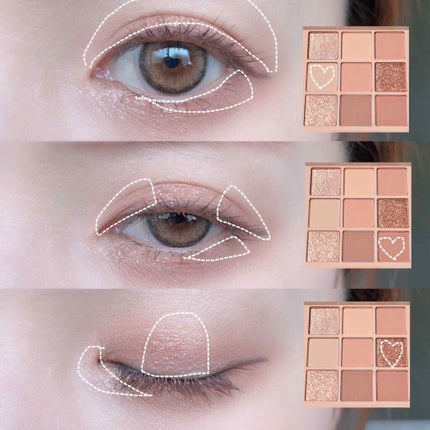 シャドウパレット/dasique/アイシャドウパレットを使ったクチコミ(4枚目)