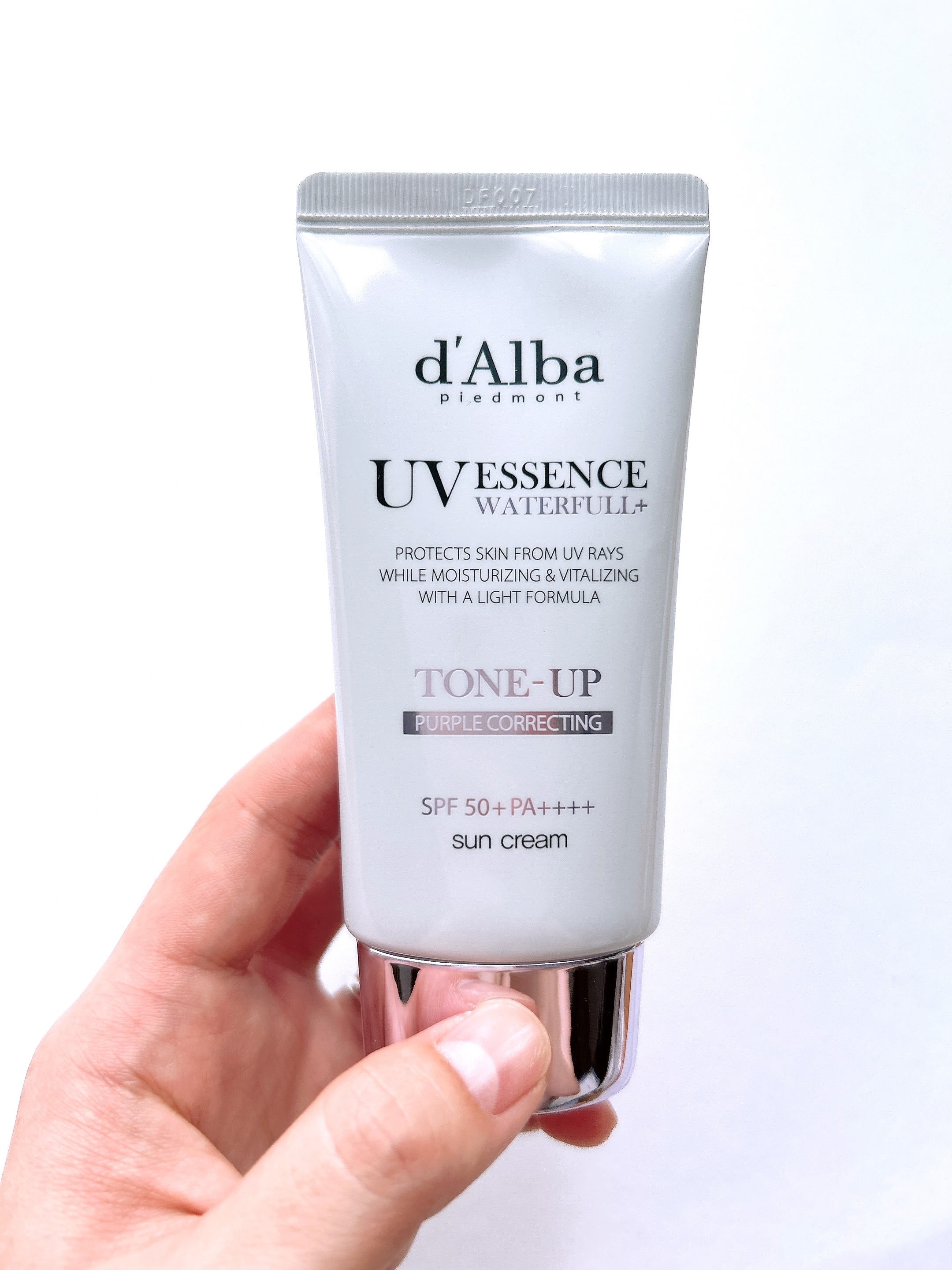 ダルバ ウォータフル トーンアップ サンクリーム(パープル)/ダルバ/日焼け止めクリームを使ったクチコミ（2枚目）