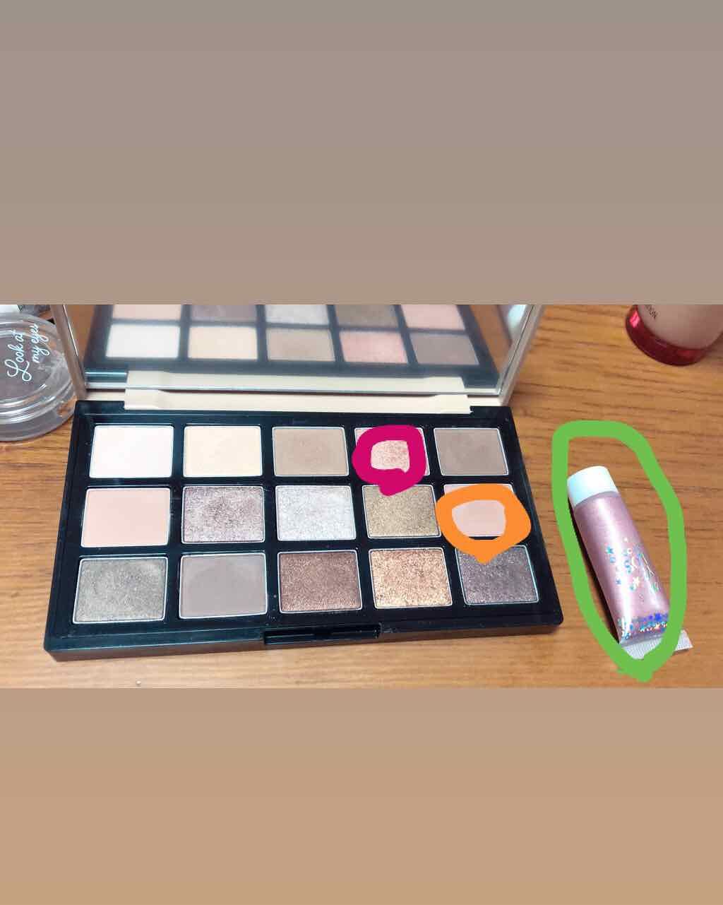 MP ジェム アイグロス/セリア/ジェル・クリームアイシャドウを使ったクチコミ(4枚目)