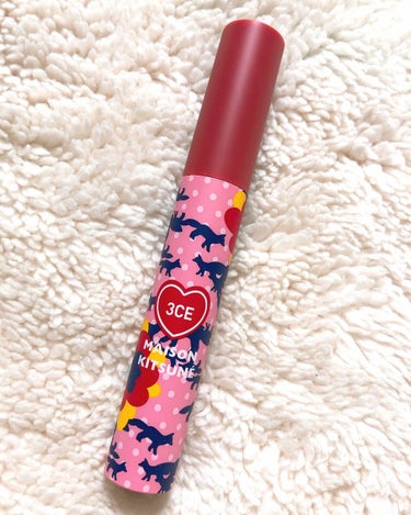 MAISON KITSUNE VELVET LIP TINT/3CE/口紅を使ったクチコミ（2枚目）