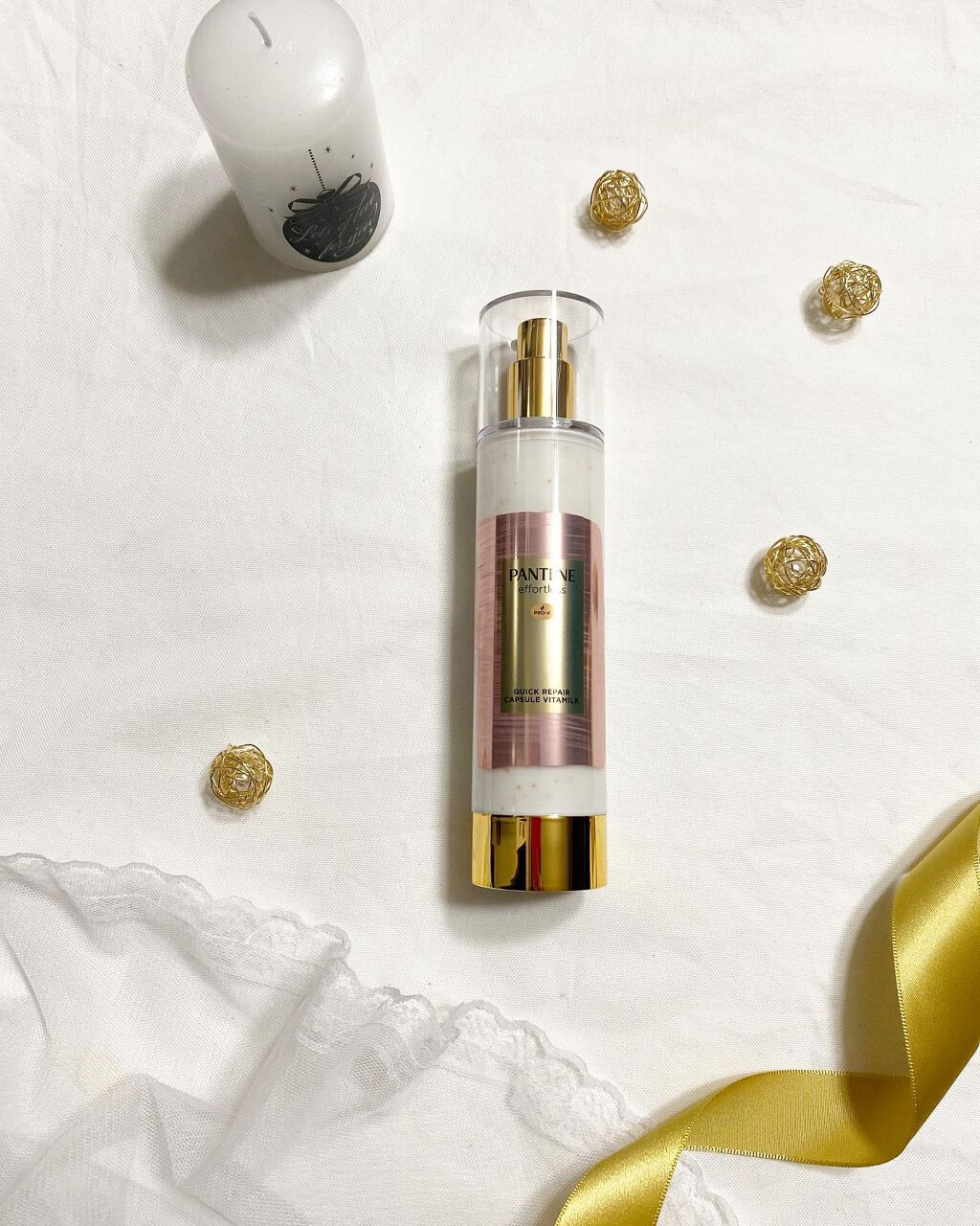 パンテーン エフォートレス クイック リペアー カプセル ヴィタミルク(洗い流さないトリートメント)/パンテーン/ヘアミルクを使ったクチコミ(3枚目)