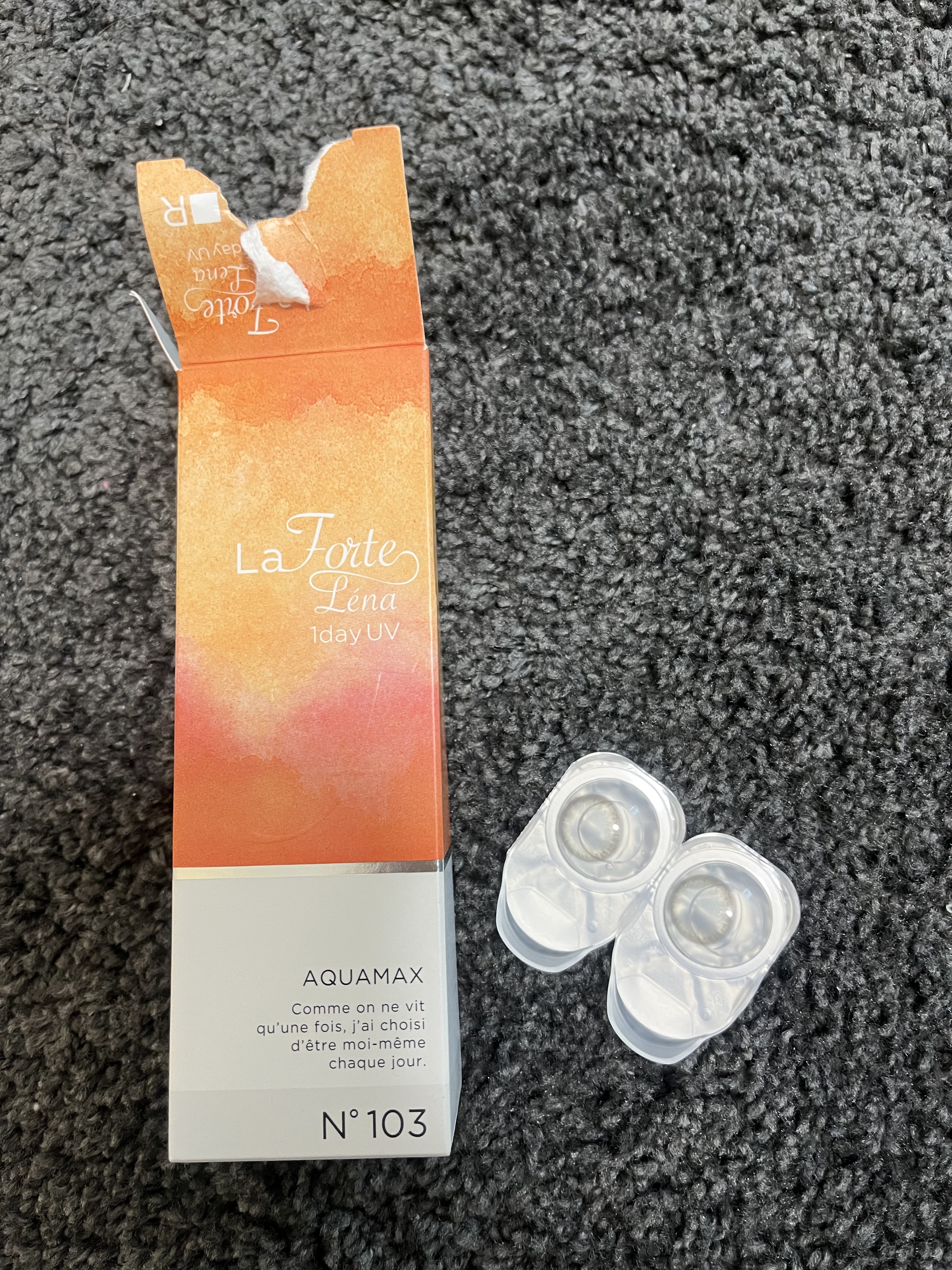 LaFORTE Lena 1day UV No.103 ヘーゼルオリーブ/LaFORTE/ワンデー（１DAY）カラコンを使ったクチコミ（1枚目）