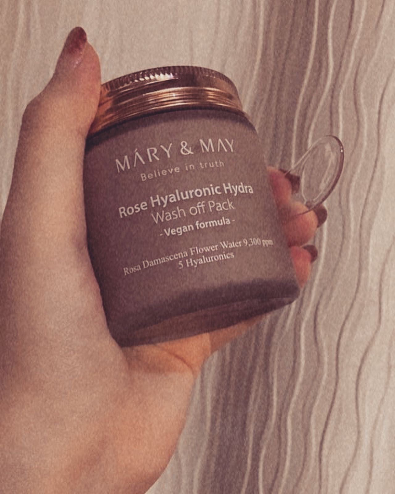 ローズヒアルロニックハイドラウォッシュオフパック/MARY&MAY/洗い流すパック・マスクを使ったクチコミ（1枚目）