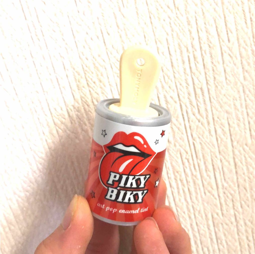 ピキビキ アートポップ エナメル ティント/TONYMOLY/リップティントを使ったクチコミ（1枚目）
