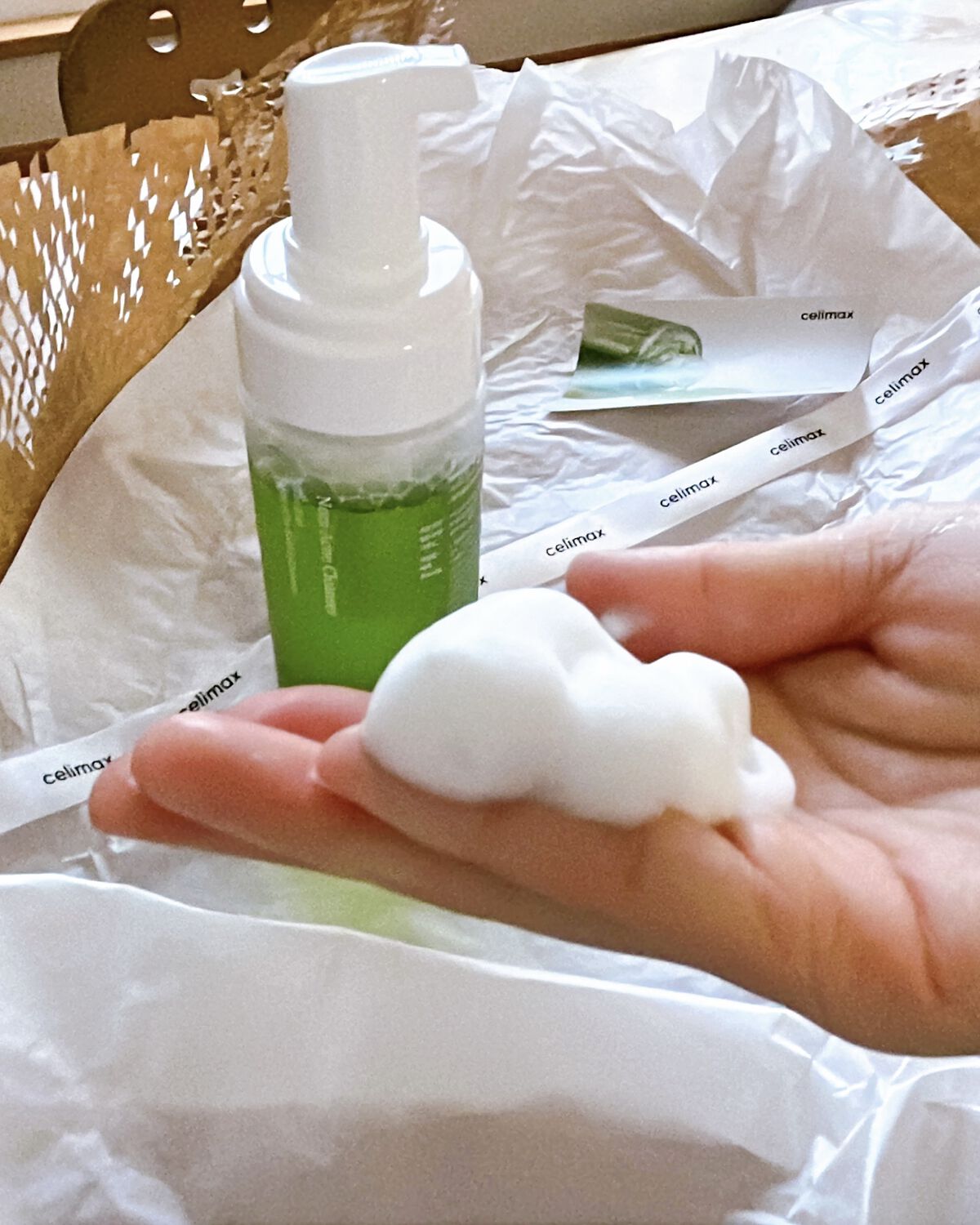 ザリアルノニアクネバブルクレンザー/celimax/泡洗顔を使ったクチコミ（3枚目）