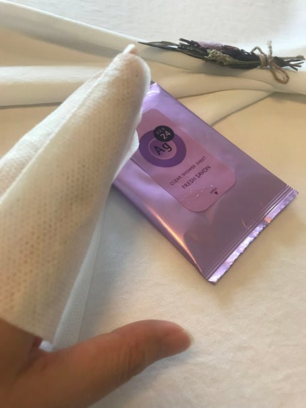 クリアシャワーシート Na (フレッシュサボン)/エージーデオ24/ボディシートを使ったクチコミ(3枚目)