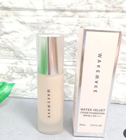 ウォーターベルベットカバーファンデーション/wakemake/リキッドファンデーションを使ったクチコミ(1枚目)