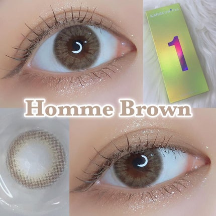 オムブラウン/カラコンぴあ/カラーコンタクトレンズを使ったクチコミ(1枚目)